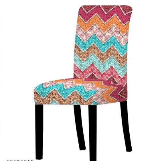 Elastic Chair Cover Stretch Removable Washable Short Dining Chair Cover Protector Seat Slipcover - Polyster, Elastic/ Stretchable, Multipack of1